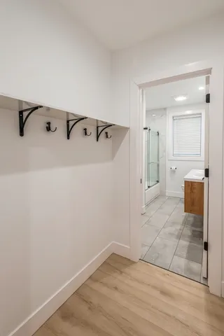 a view of a walk in closet