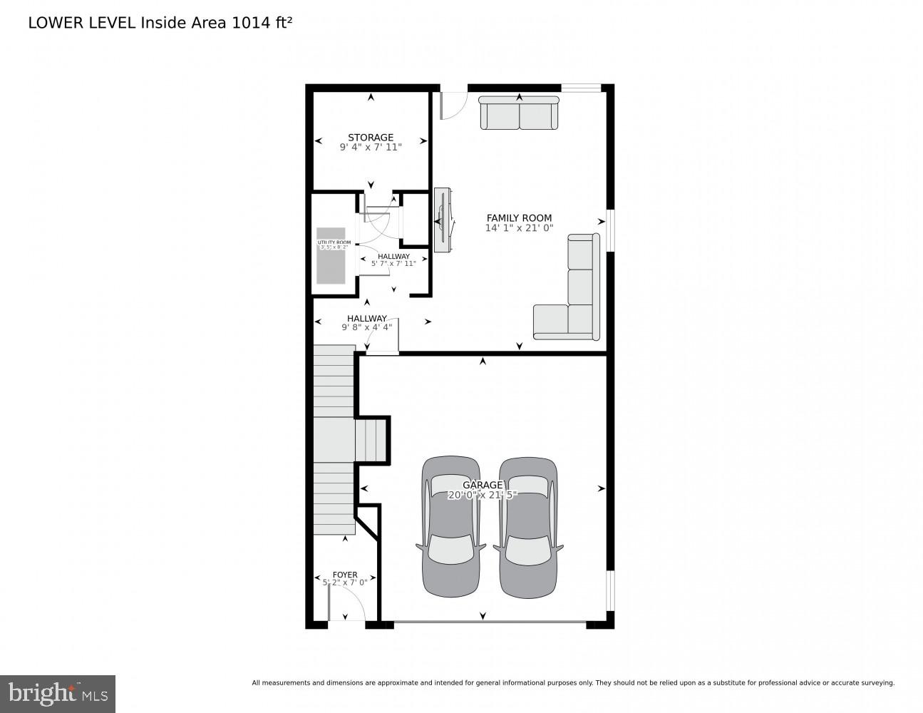 14963 Ring House Road, Unit D Brandywine, MD 20613 - Photo 36 of 36 LOWER LEVELAREA 1014 SQUARE FEET