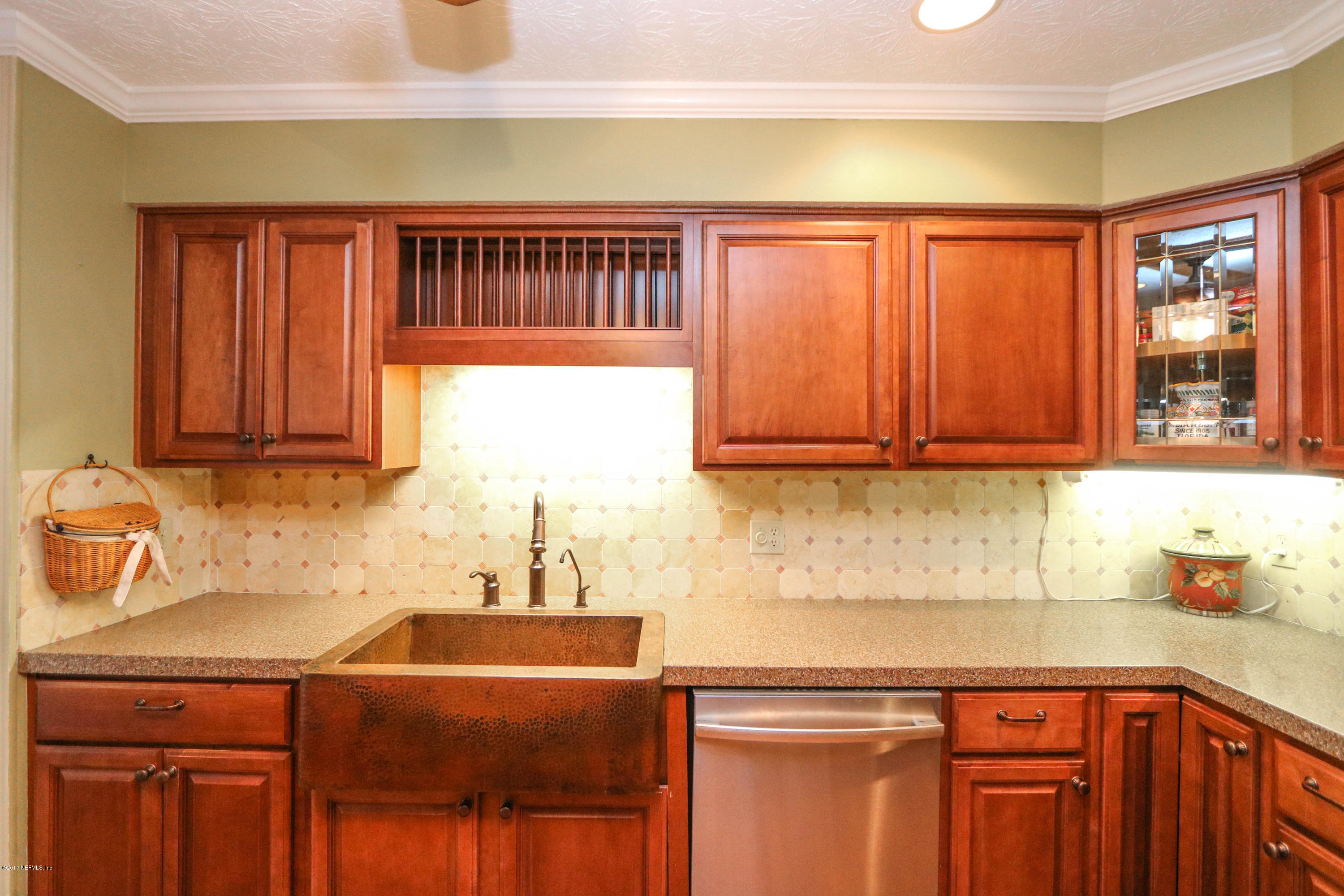 289 Holly Knowe Road Fleming Island, FL 32003 - Photo 25 of 45 Kitchen with Copper Farm Sink