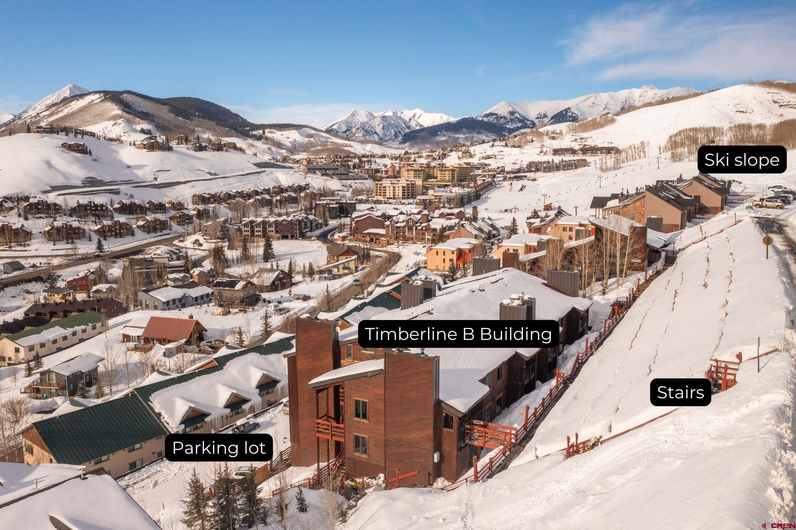 32 Hunter Hill Road, Unit B102 Crested Butte, CO 81225 - Photo 21 of 28 an aerial view of a house