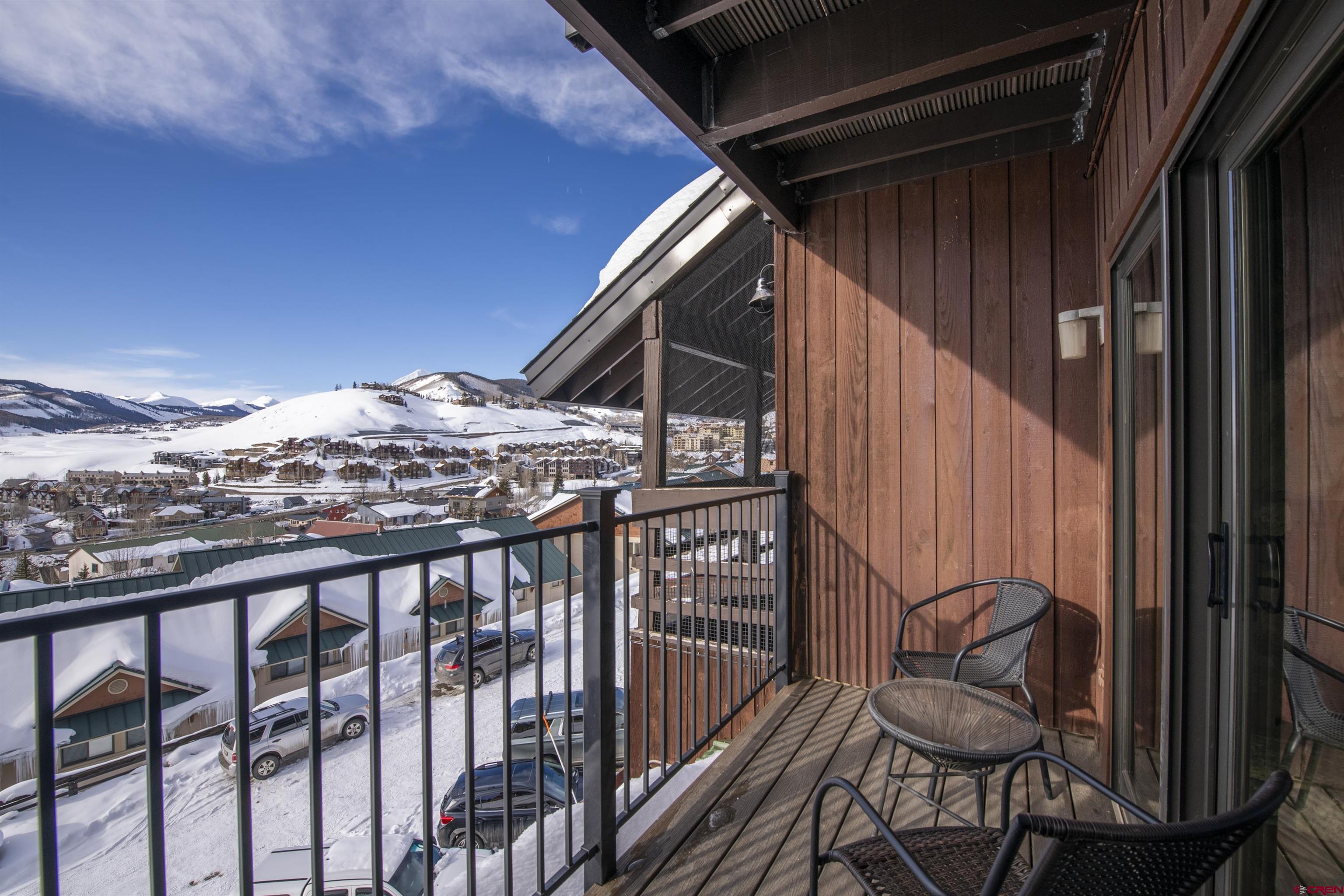 32 Hunter Hill Road, Unit B102 Crested Butte, CO 81225 - Photo 10 of 28 a view of balcony with furniture