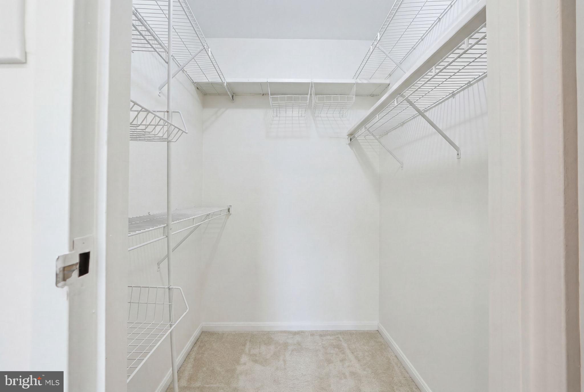 6141 Edsall Road, Unit E Alexandria, VA 22304 - Photo 12 of 16 Spacious, organized closet ready for use.