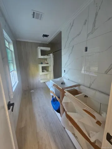 a room with storage and utility