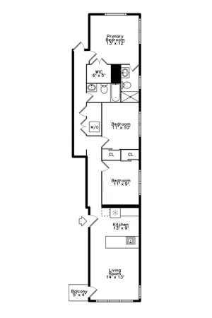 $2,200 | 6504 South Ingleside Avenue, Unit 1, Chicago, IL 60637