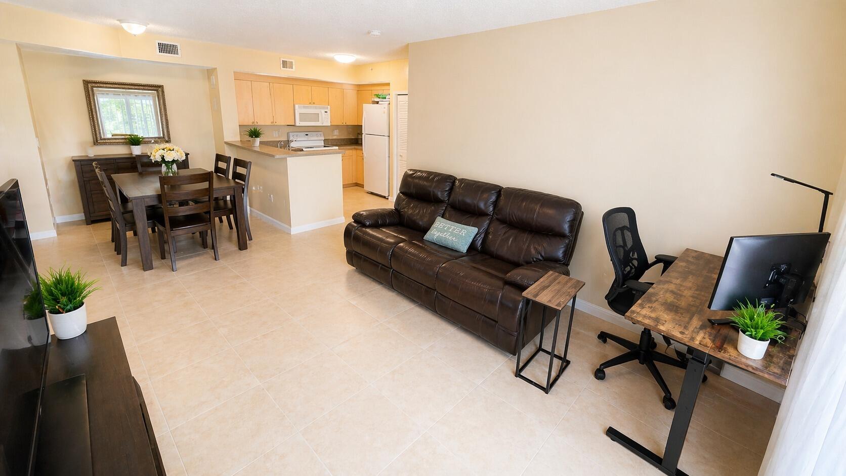 7980 North Nob Hill Road, Unit 205 Tamarac, FL 33321 - Photo 14 of 23 Dining-Area-with-Home-Office-Desk