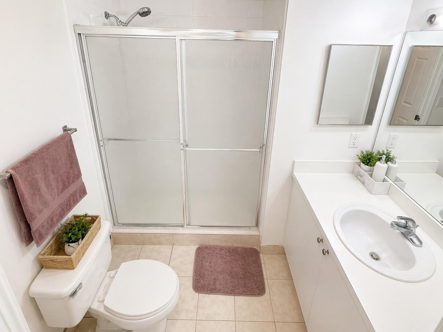 7980 North Nob Hill Road, Unit 205 Tamarac, FL 33321 - Photo 20 of 23 Guest-Bathroom-with-Glass-Shower
