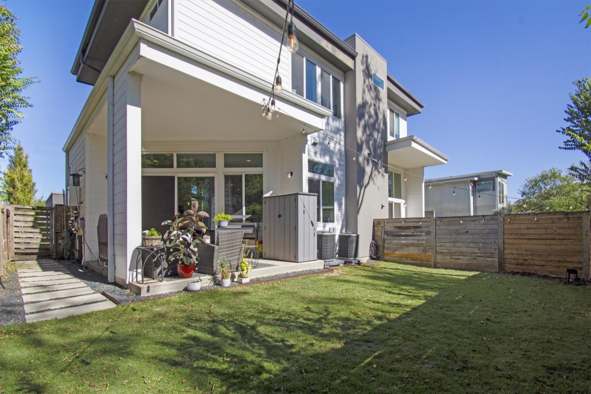 1905 Alegria Road, Unit B Austin, TX 78757 - Photo 5 of 25 Rare for central Austin, this private yard offers room to relax, garden, or let pets play freely.