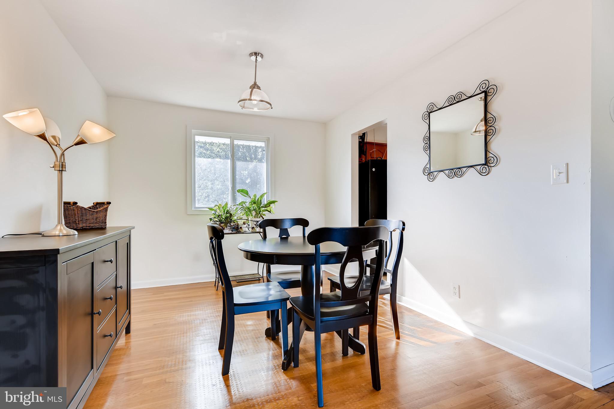 8644 Lucerne Road Randallstown, MD 21133 - Photo 4 of 32 Dining Area | Original Hardwood Floors