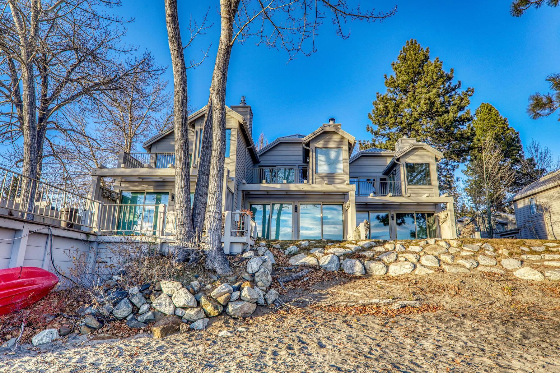 8000 North Lake Boulevard, Unit 5 Kings Beach, CA 96143 - Photo 6 of 28 a front view of a house with a yard