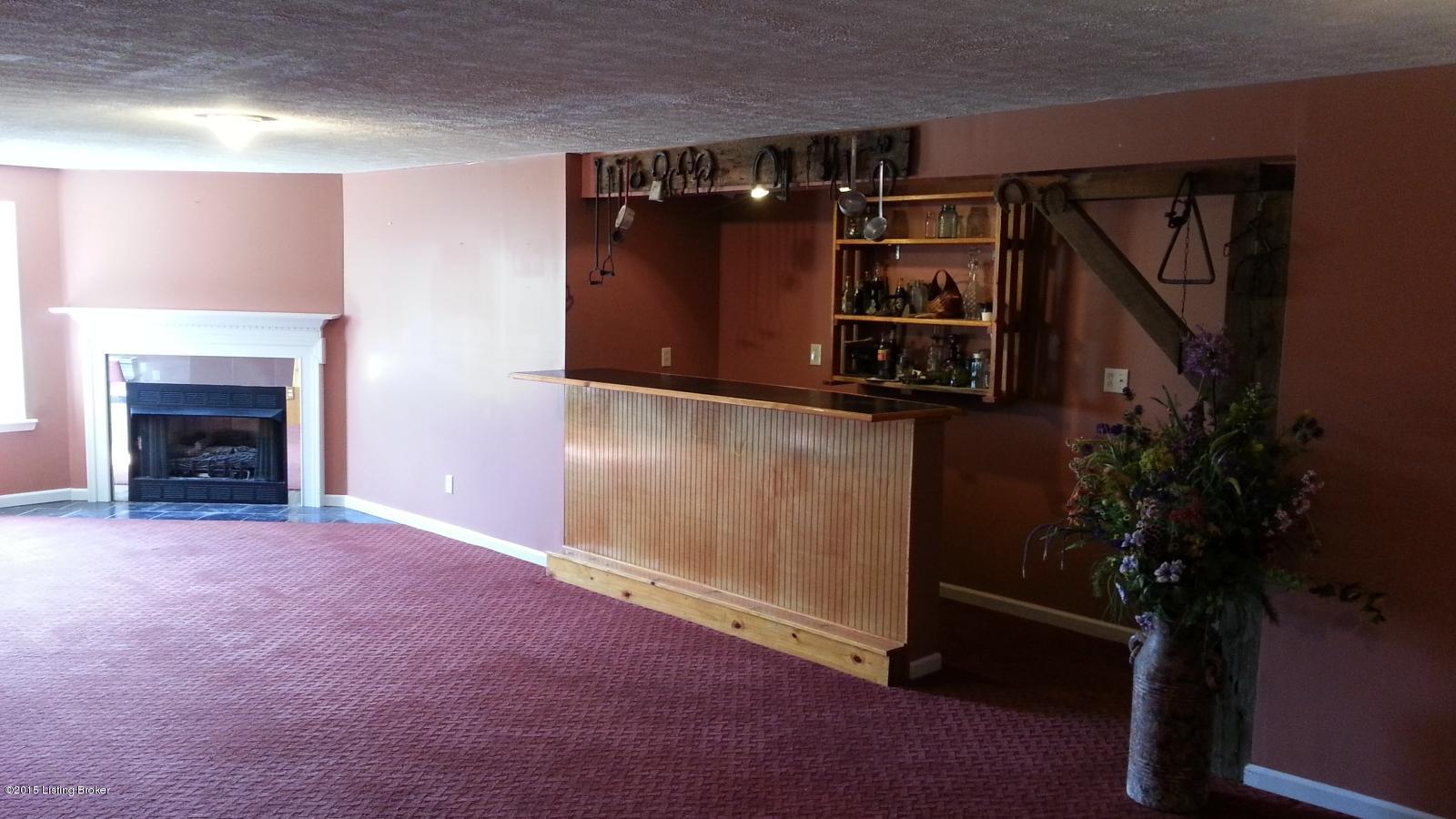 1756 Cedarmore Road Bagdad, KY 40003 - Photo 38 of 78 Fireplace and Bar in the Fin Walk-Out