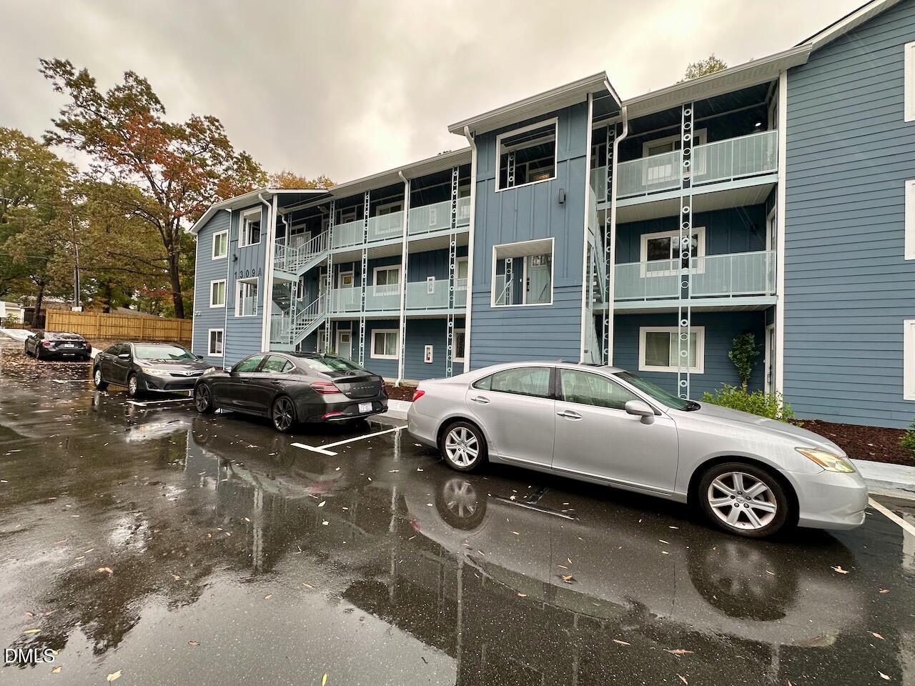 a car parked in front of a house