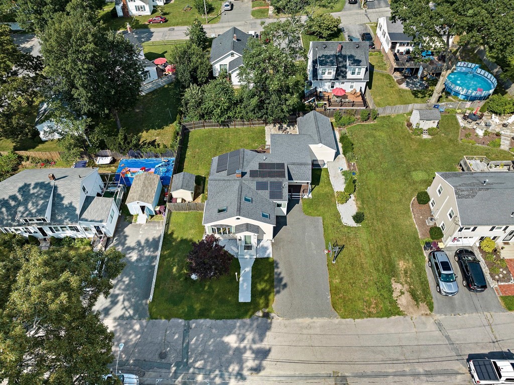 14 Edith Road Weymouth, MA 02189 - Photo 32 of 35 an aerial view of residential houses with outdoor space and swimming pool
