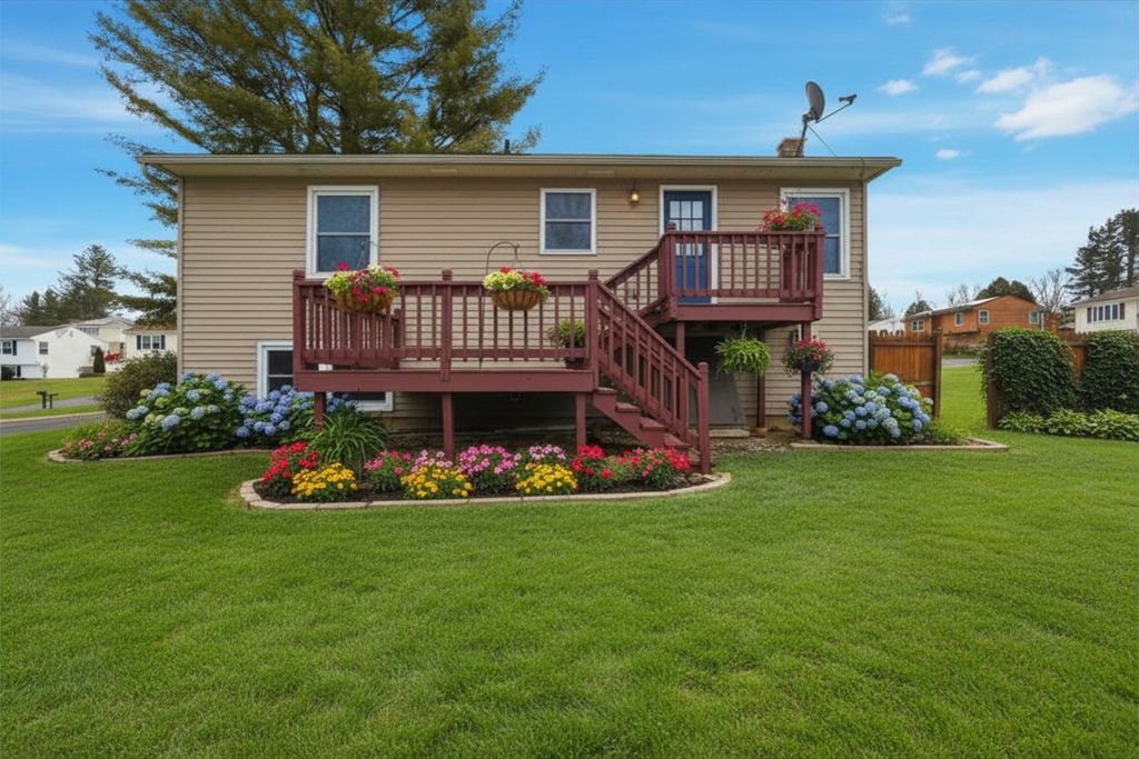 5 Marco Drive Pittsfield, MA 01201 - Photo 11 of 26 a front view of a house with a garden