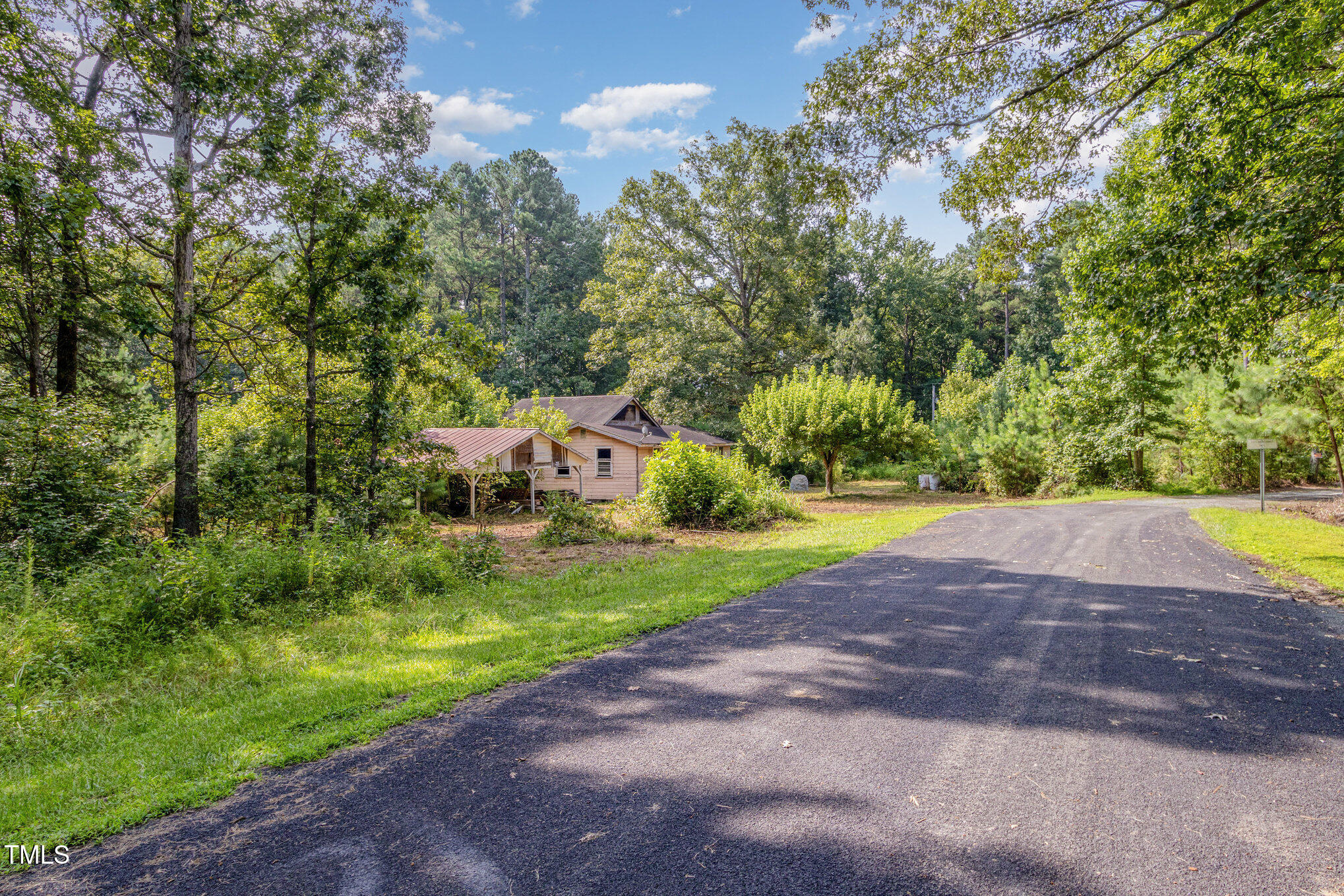 4620 Sams Road Mebane, NC 27302 - Photo 5 of 31 a view of a yard with plants and large trees