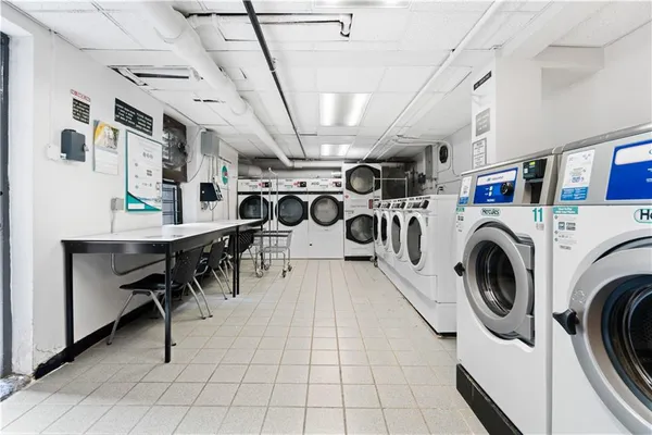 a view of a washer and dryer in a utility room