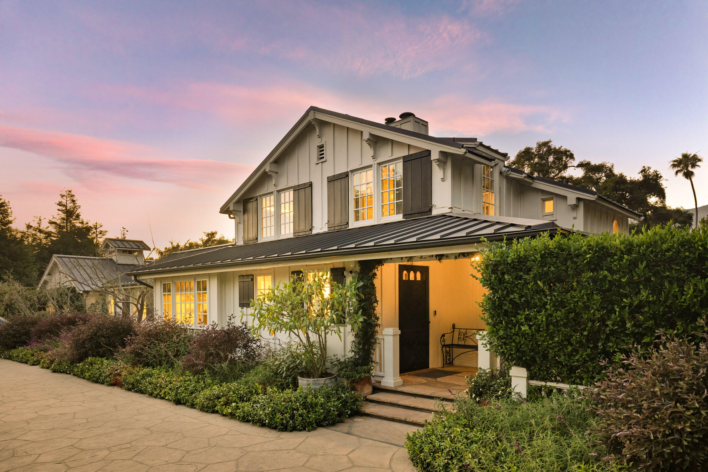1166 Summit Road Montecito, CA 93108 - Photo 2 of 42 a front view of a house with a yard
