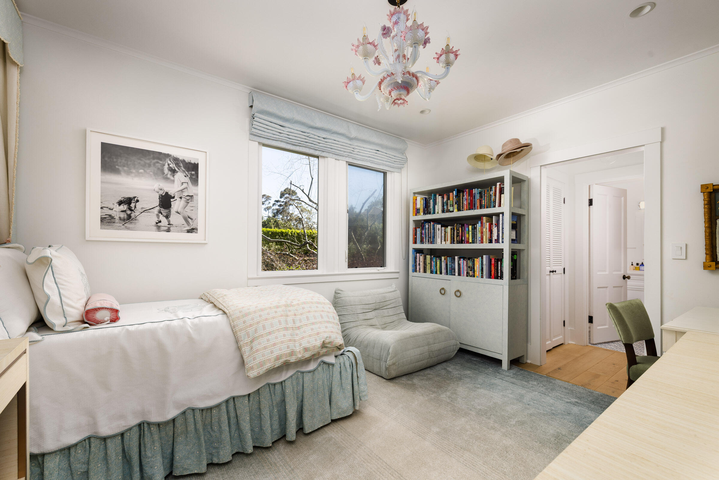 1166 Summit Road Montecito, CA 93108 - Photo 21 of 42 a bedroom with bed and a window