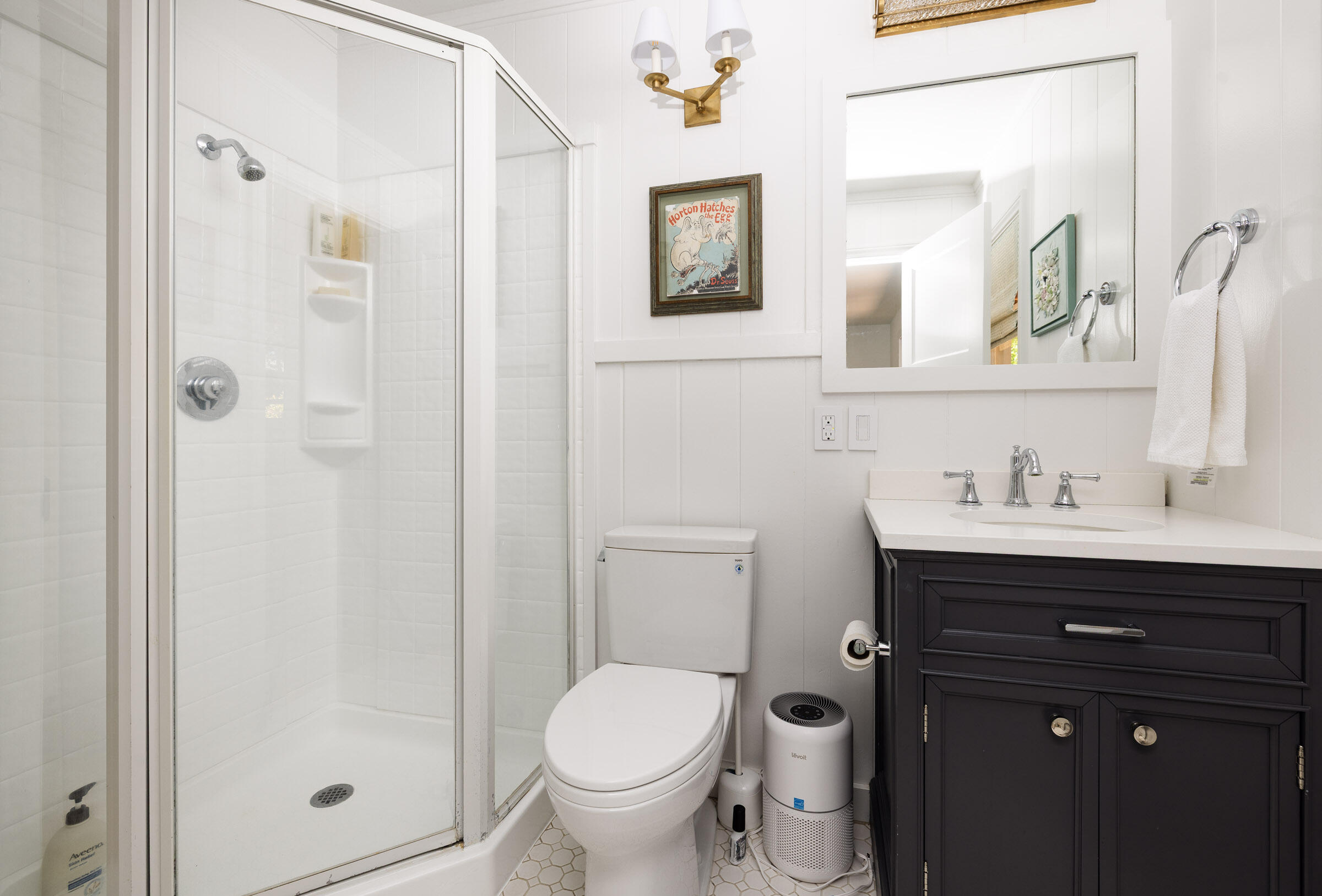 1166 Summit Road Montecito, CA 93108 - Photo 36 of 42 a bathroom with a sink toilet and shower
