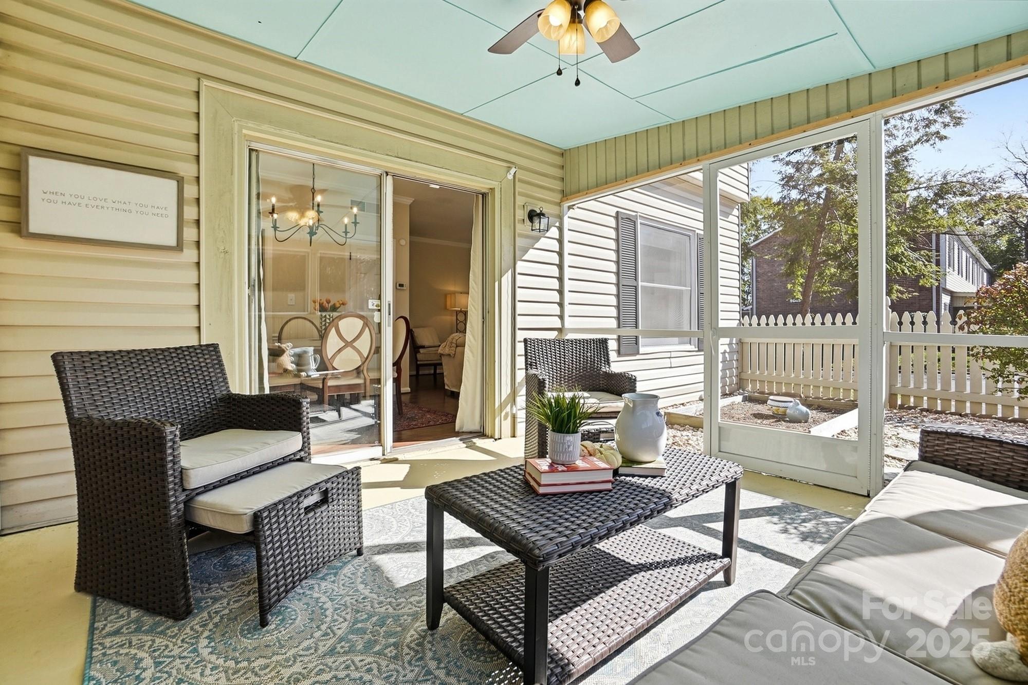 5913 Quail Hollow Road Charlotte, NC 28210 - Photo 42 of 47 a outdoor living space with furniture and a potted plant