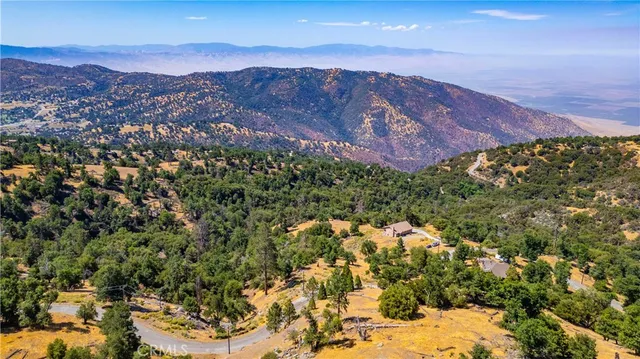 a view of city and mountain