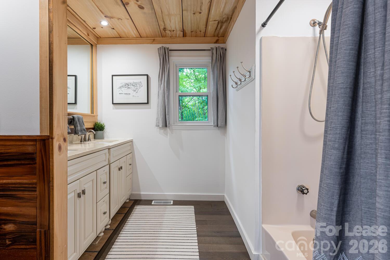 260 Allison Hill Road Brevard, NC 28712 - Photo 34 of 41 a bathroom with a sink a window and shower