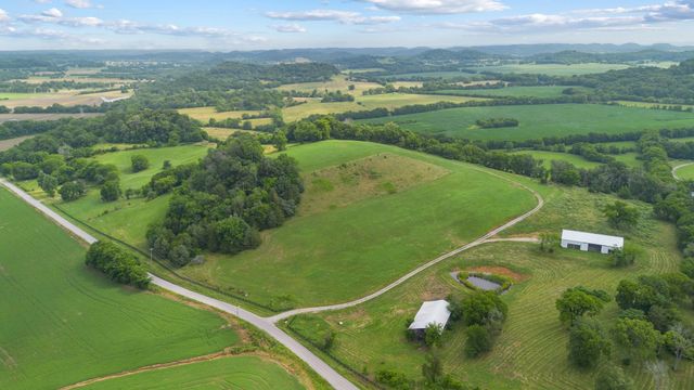 a view of a green field with lots of green space