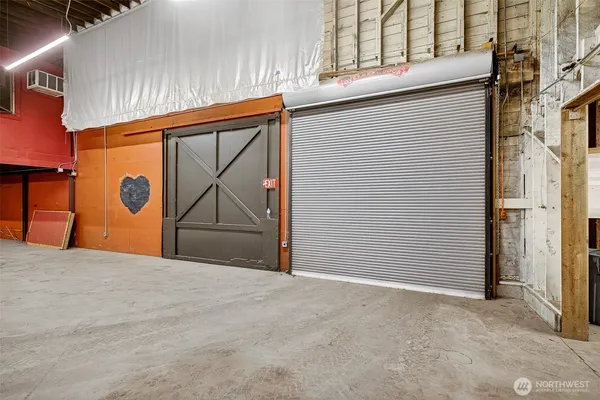 a view of a storage & utility room
