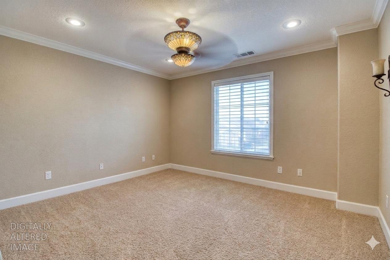 1712 Newhampton Way Modesto, CA 95355 - Photo 34 of 46 Loft. All decorations have been digitally removed from this photo.