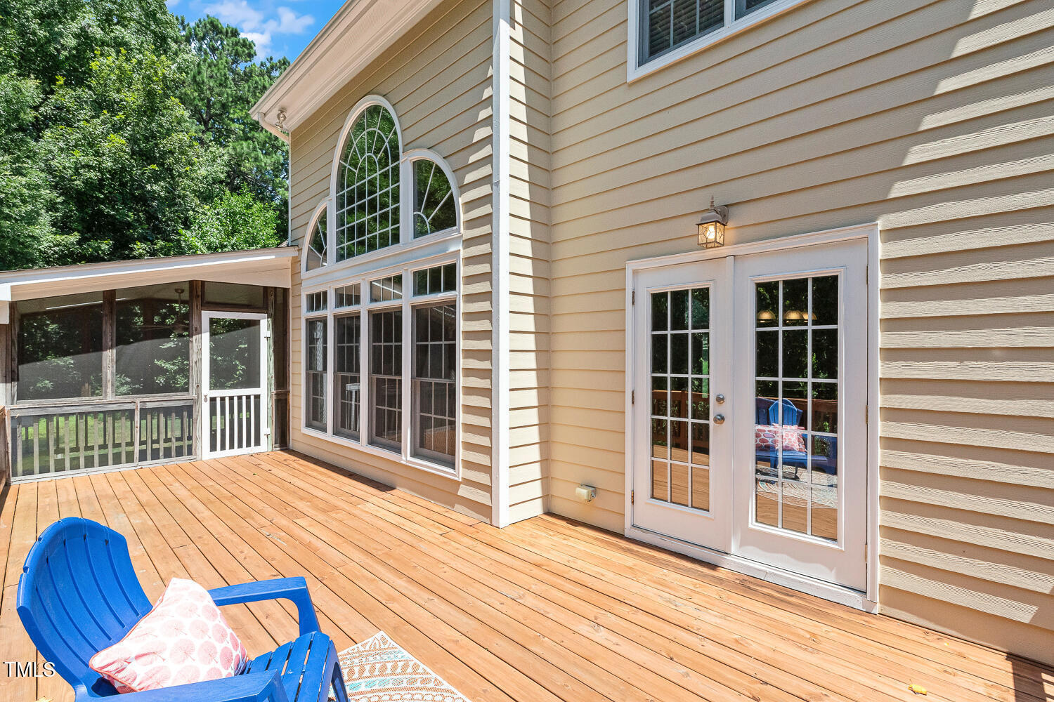 2628 Hunters Meadow Lane Raleigh, NC 27606 - Photo 57 of 76 a view of a house with a balcony