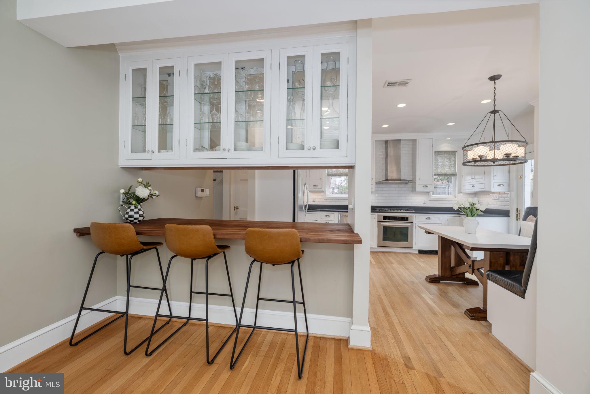 3035 Military Road Northwest Washington, DC 20015 - Photo 11 of 59 Open Kitchen with Eat-in Counter