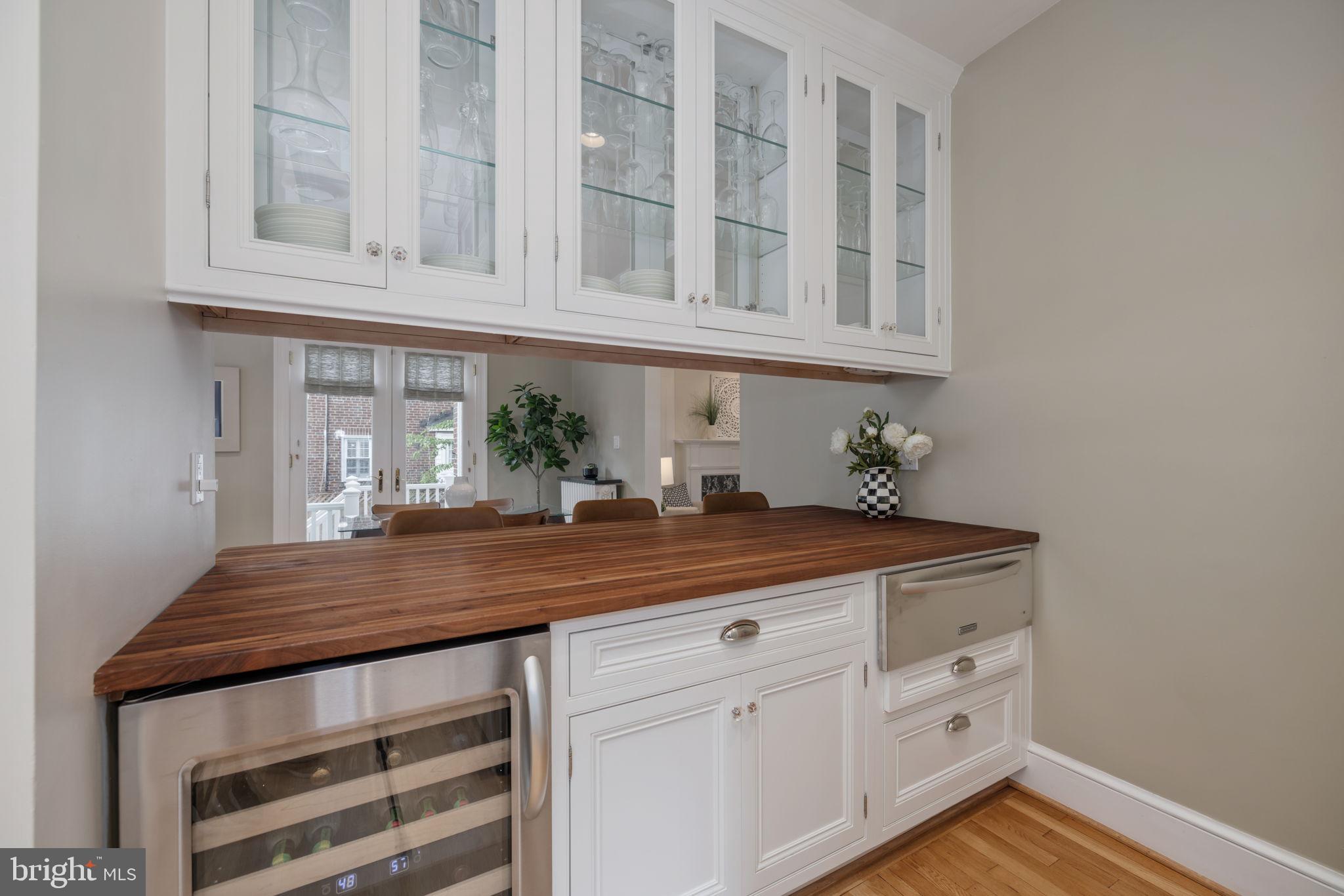 3035 Military Road Northwest Washington, DC 20015 - Photo 17 of 59 Walnut Counter and Wine Refridgerator