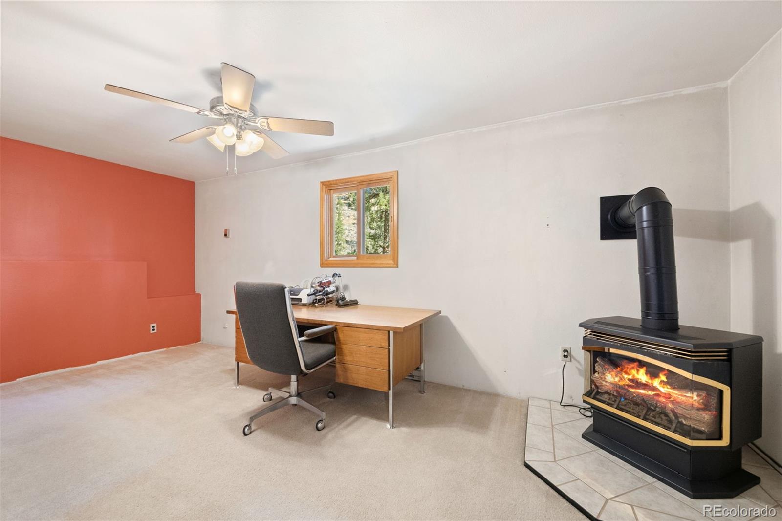 1269 Roland Drive Bailey, CO 80421 - Photo 27 of 38 a work room with furniture and a fireplace