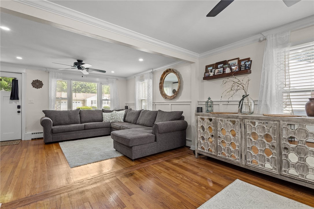 33 Fairhaven Road Cumberland, RI 02864 - Photo 3 of 36 Living room with hardwood floors