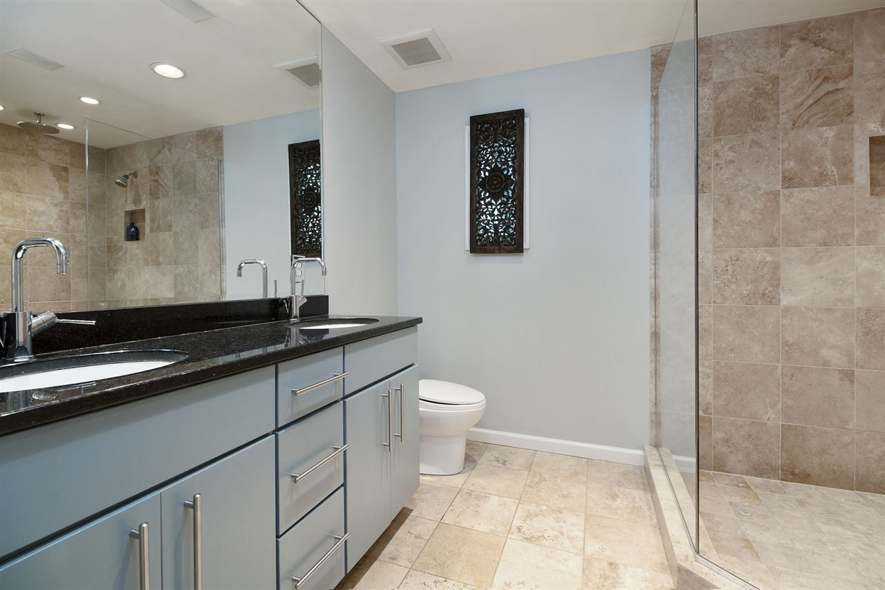 2908 Sandia Drive Raleigh, NC 27607 - Photo 16 of 29 Double sinks, high end fixtures, travertine floors and shower. Master Bath/Spa