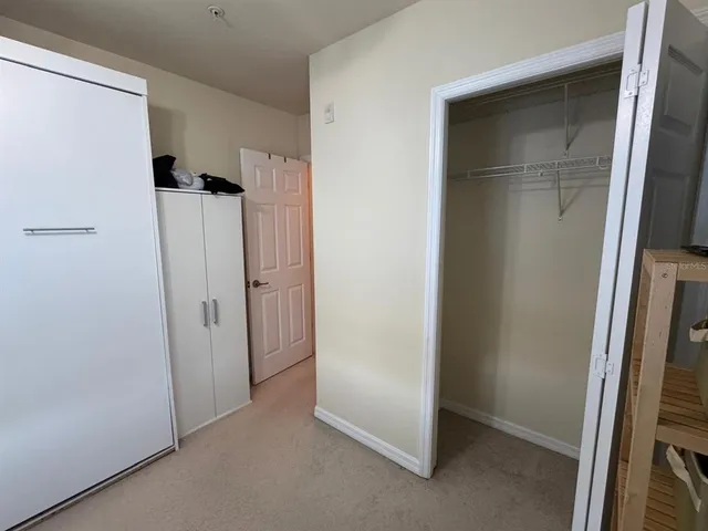 a view of closet area