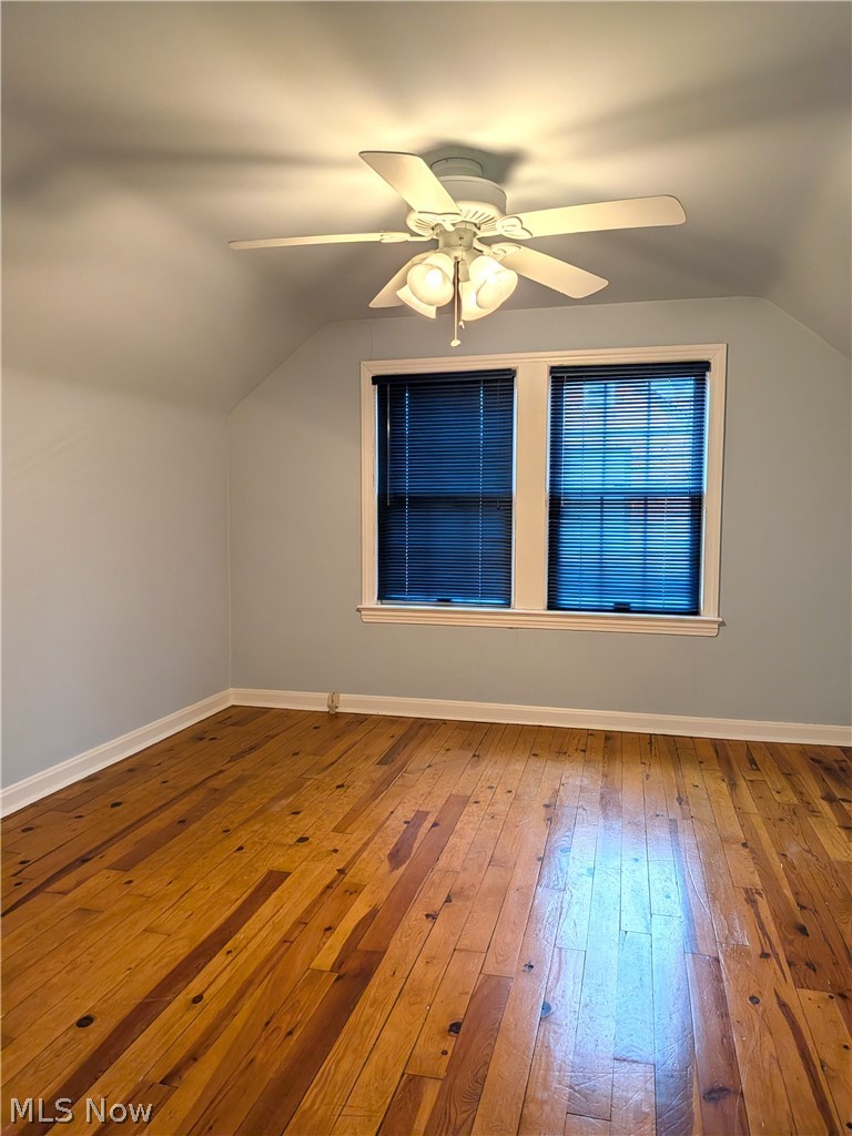 2316 Glendon Road Cleveland, OH 44118 - Photo 18 of 22 3rd Floor bedroom,hardwood / wood-style floors, and ceiling fan