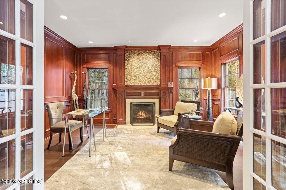 26 Round Hill Road Greenwich, CT 06831 - Photo 16 of 38 Office with Fireplace