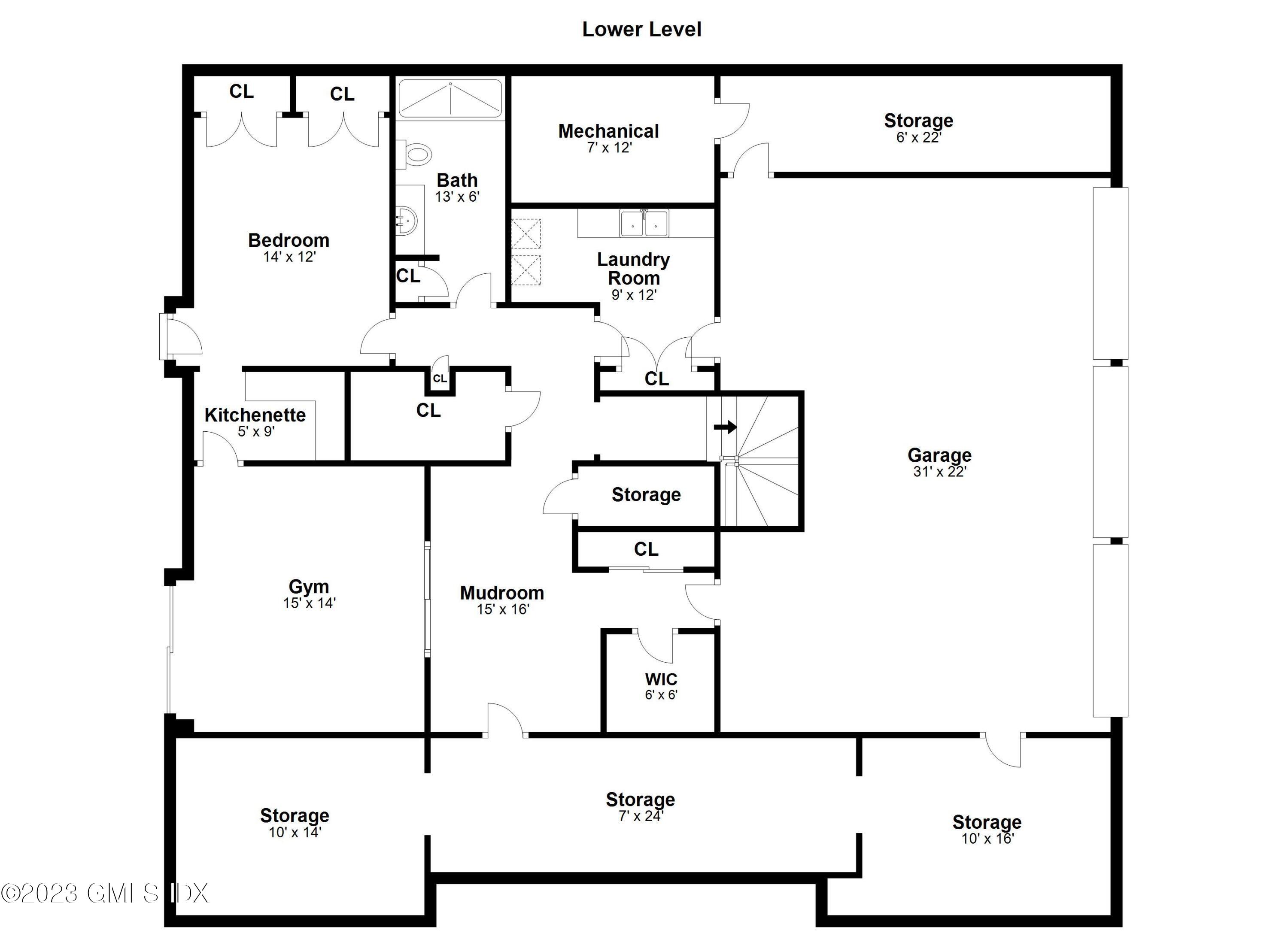 26 Round Hill Road Greenwich, CT 06831 - Photo 38 of 38 Lower Level Floor Plan