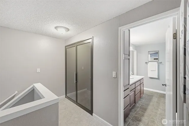 a view of bathroom and sink