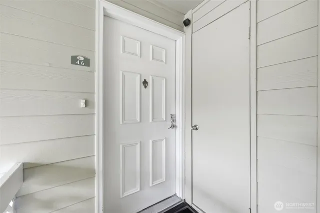 a view of front door