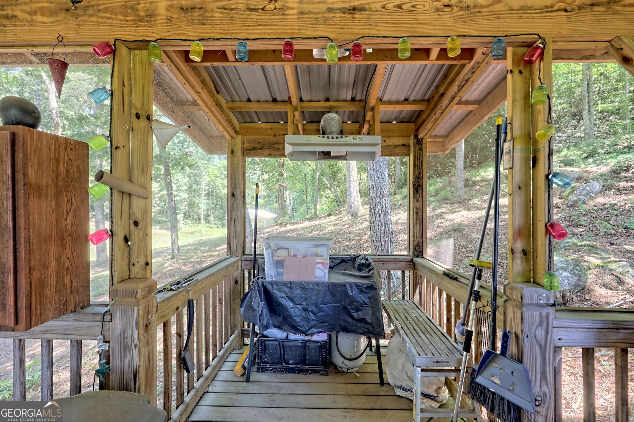 208 Colony Road Dillard, GA 30537 - Photo 67 of 80 a view of balcony with wooden floor and outdoor seating