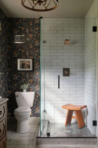 an aerial view of a house with mountain view
