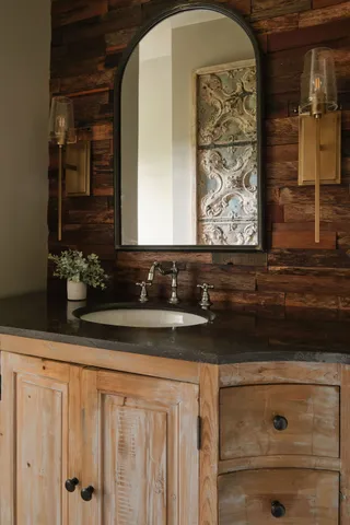 a view of residential houses with outdoor space and lake view