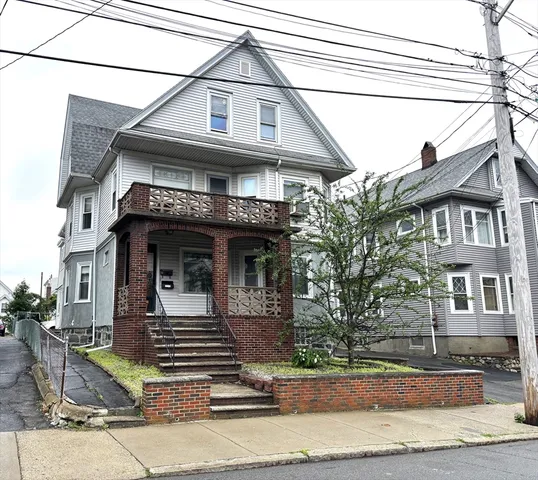 a front view of a house