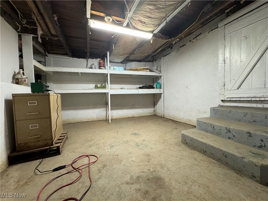 56068 Key Bellaire Road Bellaire, OH 43906 - Photo 24 of 25 View of unfinished basement