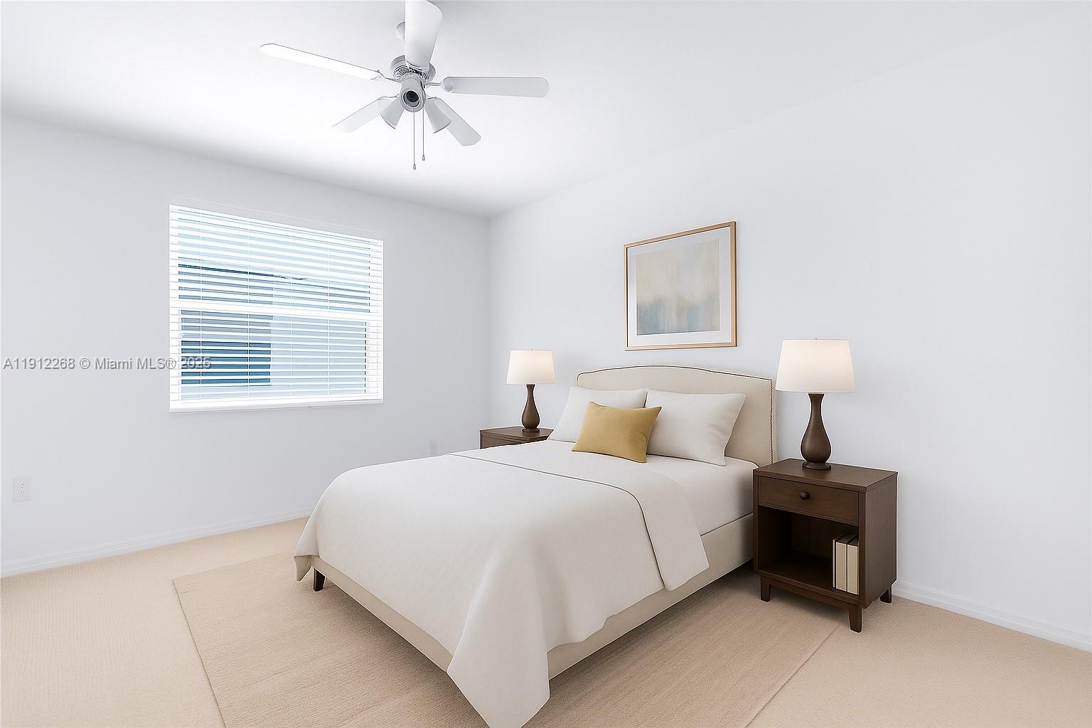 16285 Southwest 19th Street Miramar, FL 33027 - Photo 13 of 36 a bedroom with a bed and a window