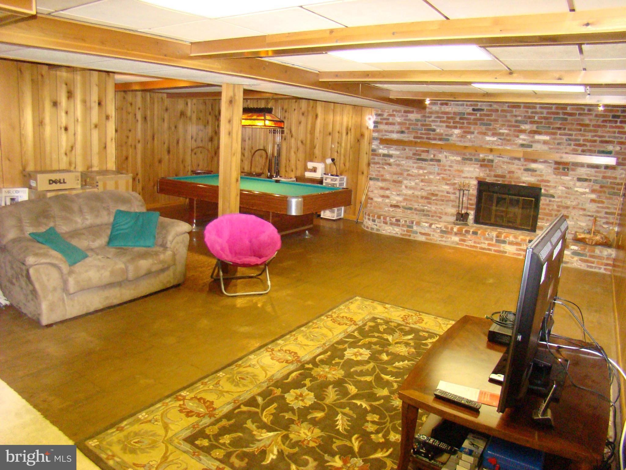509 Clarks Run Road La Plata, MD 20646 - Photo 27 of 30 HUGE Rec rm w 2nd fireplace & pool table