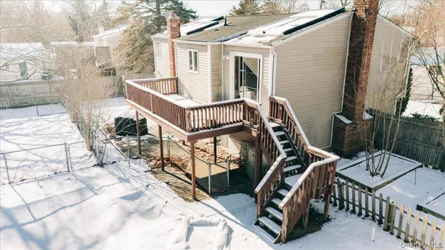 a view of a patio with a yard