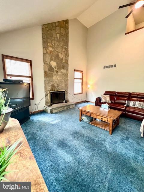 328 Red Pump Road Nottingham, PA 19362 - Photo 17 of 37 a living room with furniture and a fireplace