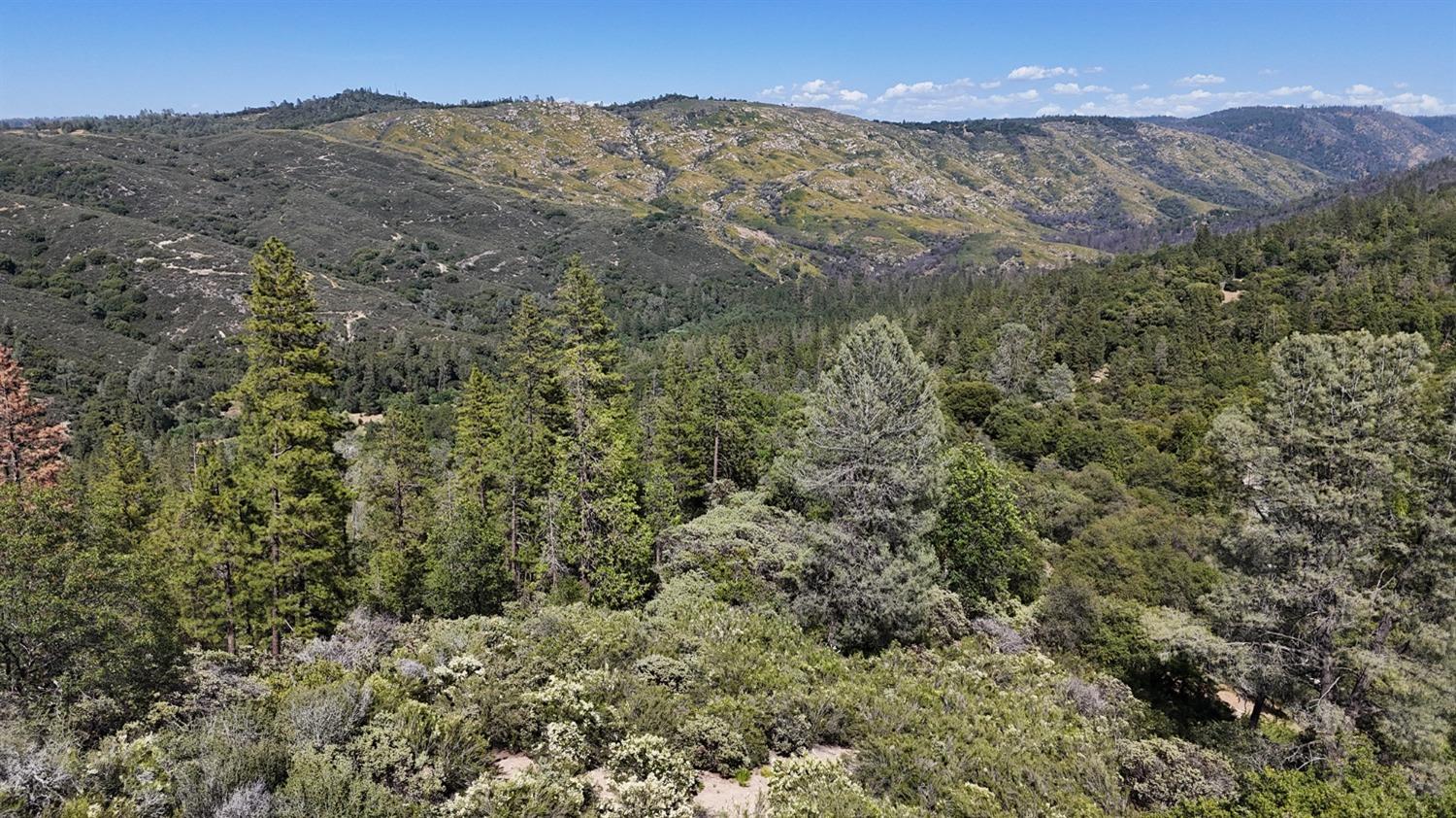 6860 Ant Hill Road Somerset, CA 95684 - Photo 30 of 40 a view of a dry yard with mountains in the background